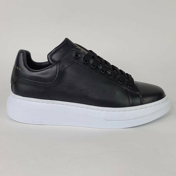 Martin Valen Sneakers Black Lace Up Platform New - Picture 1 of 6